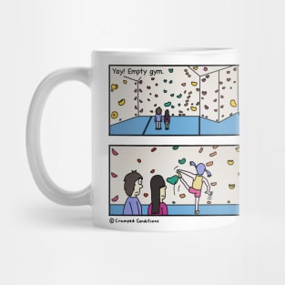 Empty climbing gym Mug